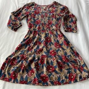 Lucky Brand Floral Print Boho Dress